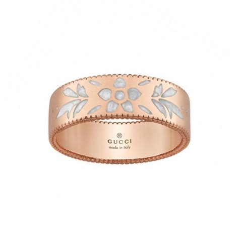 gucci blossom rose gold ring|Gucci icon 18k ring.